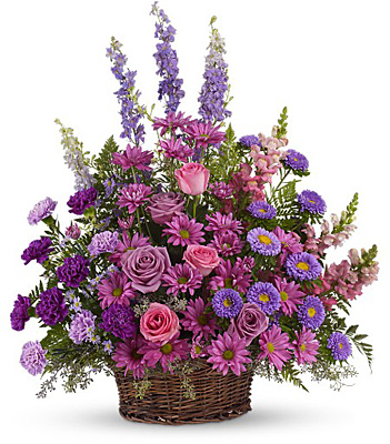 Gracious Lavender Basket from Rees Flowers & Gifts in Gahanna, OH